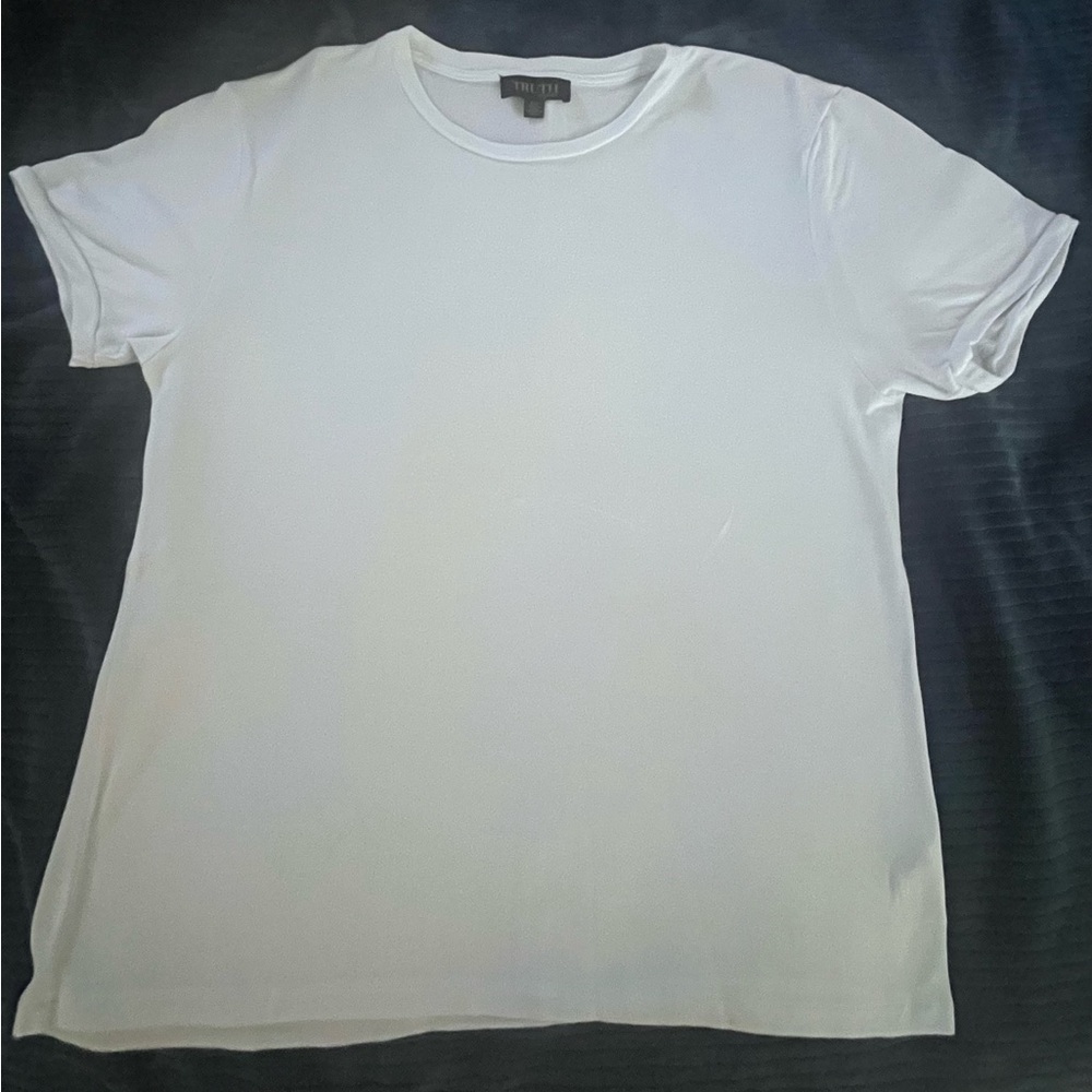Truth White Short Sleeve Tee Essential Crew Neck